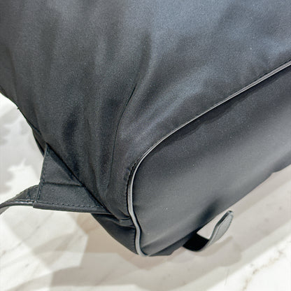 Prada Black Nylon and Leather Backpack