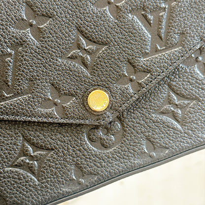 LV Felicie Pochette in Black Empreinte Leather