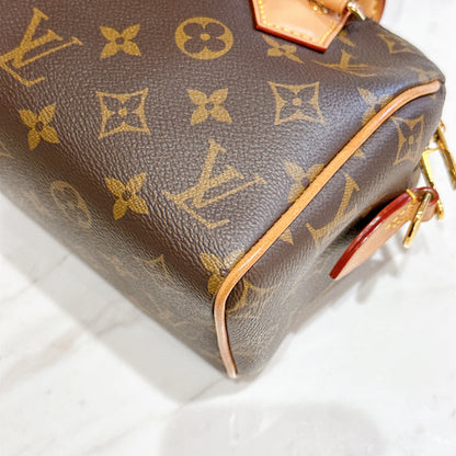 LV Monogram Speedy 20 in Beige Strap
