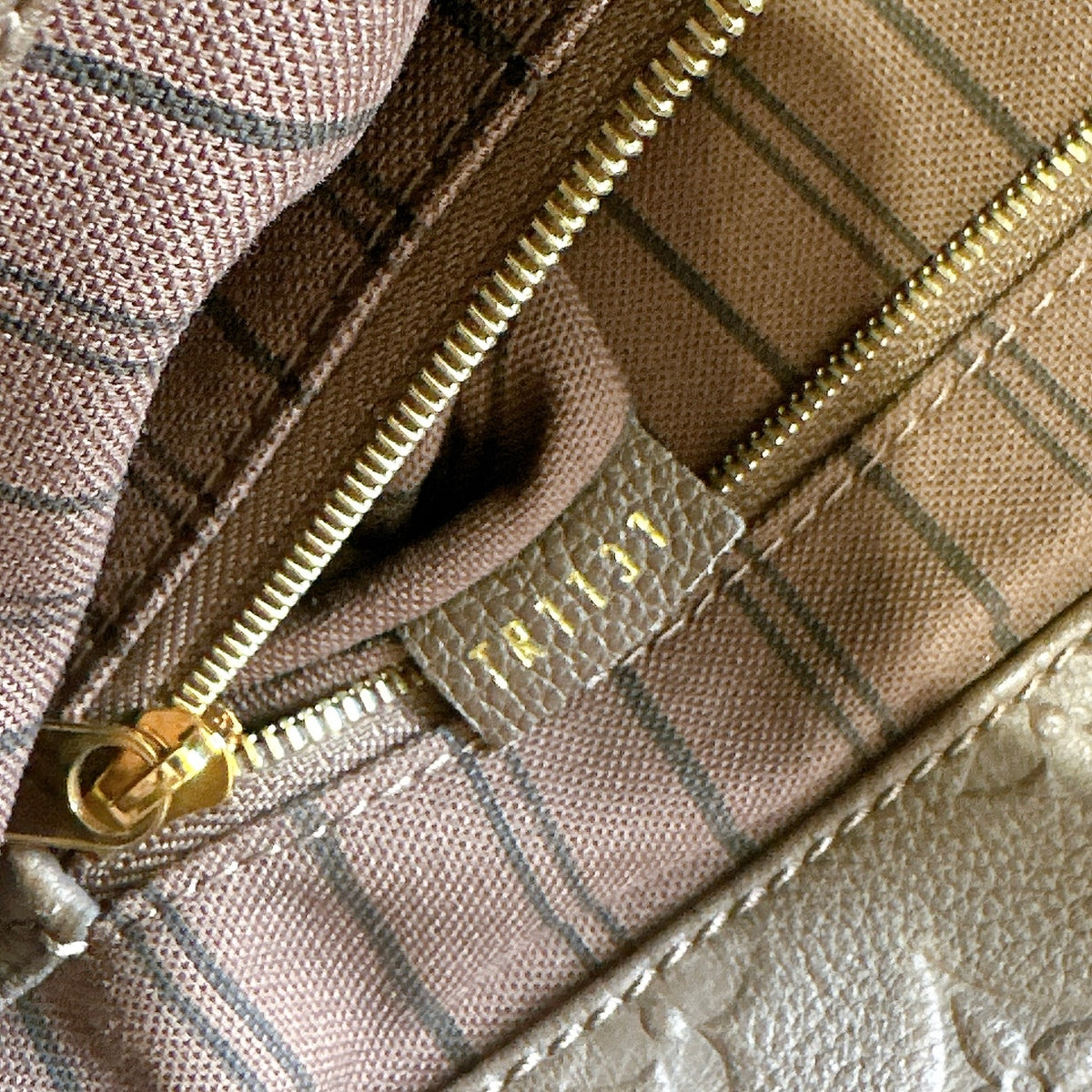 LV Artsy MM Monogram Empreinte Leather in Terre