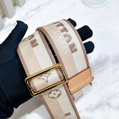 LV Monogram Speedy 20 in Beige Strap