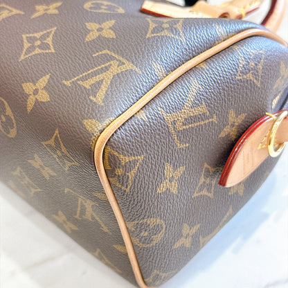 LV Monogram Speedy 20 in Beige Strap