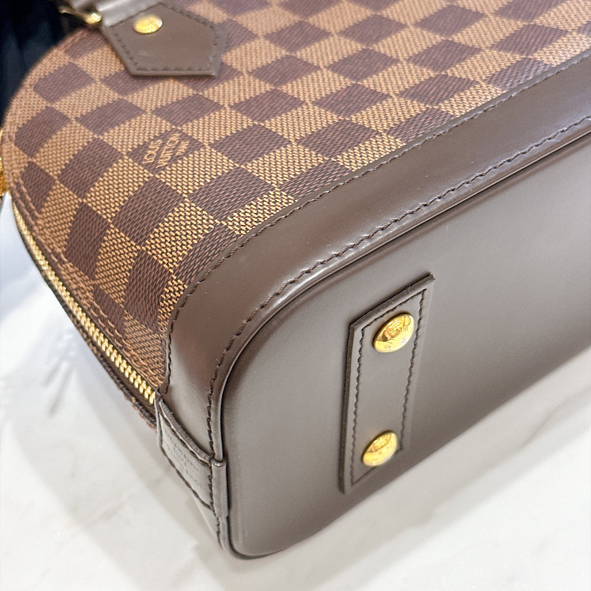 LV Alma BB Damier Ebene Braided