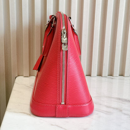 LV Alma PM in Pink Epi Leather