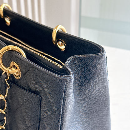Chanel GST in Black Caviar GHW