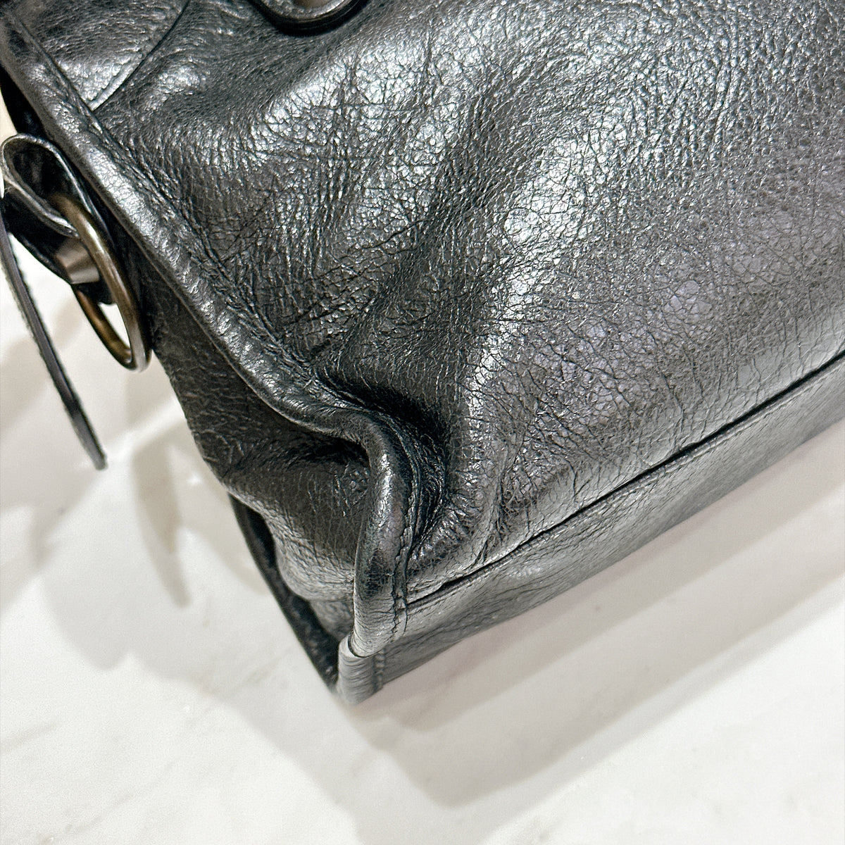 Balenciaga Le City Mini In Black Arena Lambskin