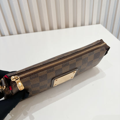 LV Damier Ebene Eva Clutch