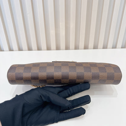 LV Damier Ebene Eva Clutch