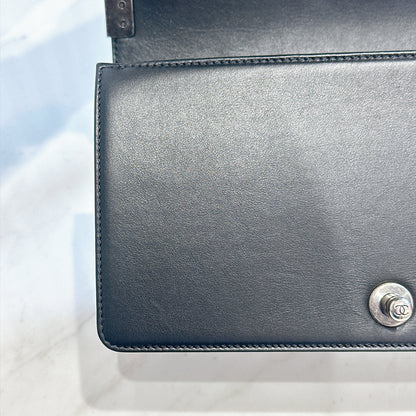 Chanel Boy Old Medium in Black Lambskin