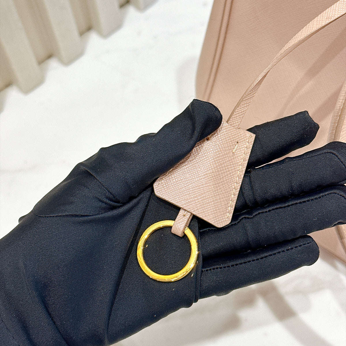Prada Saffiano Gallieria Pink in Medium