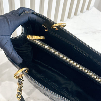 Chanel GST in Black Caviar GHW