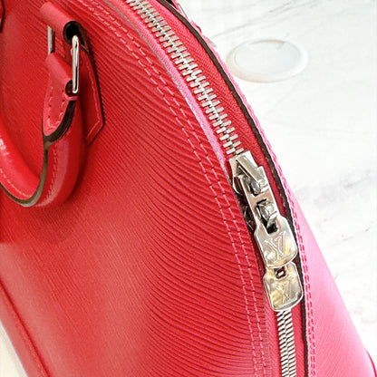 LV Alma PM in Pink Epi Leather