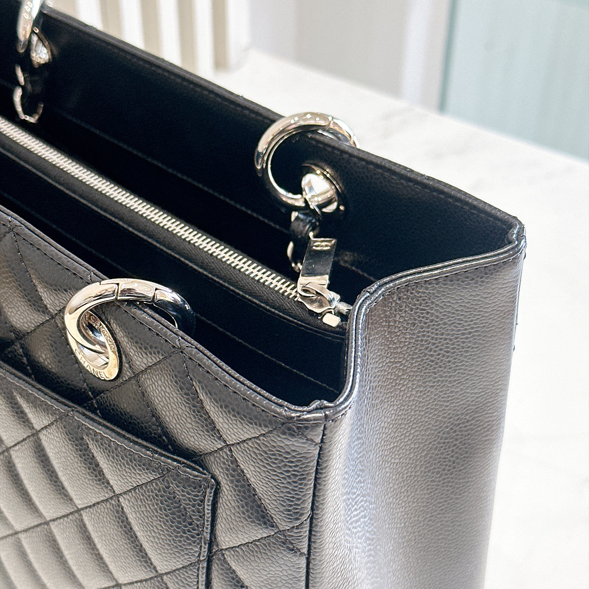 Chanel GST in Black Caviar SHW