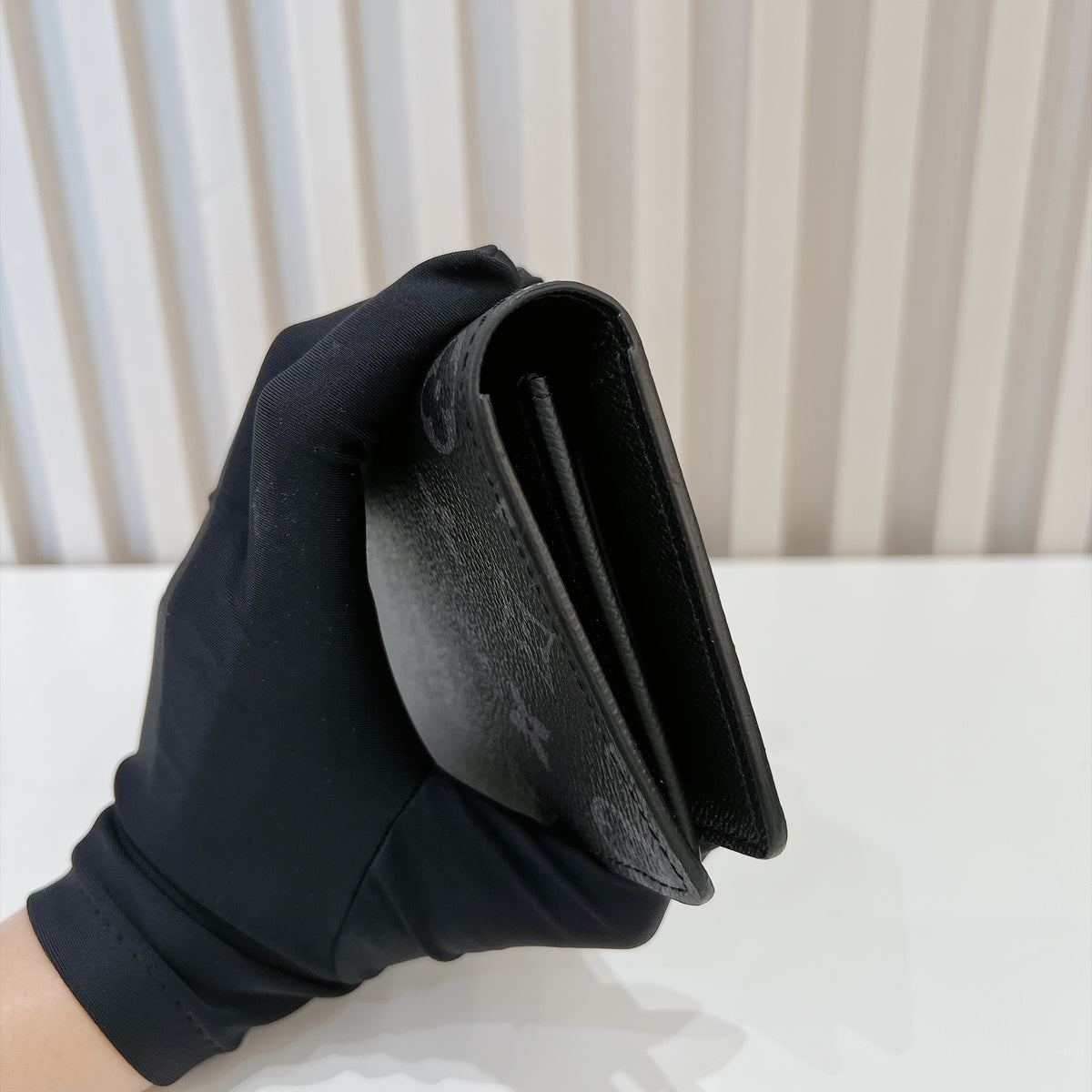 LV Brazza Wallet in Monogram Eclipse