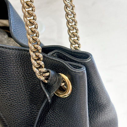Gucci Soho Chain Shoulder Bag in Black