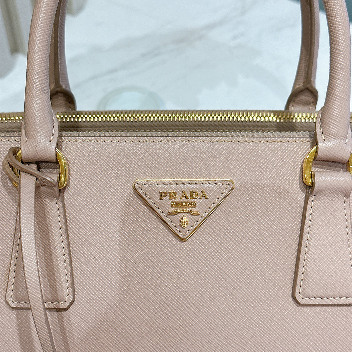 Prada Saffiano Gallieria Pink in Medium