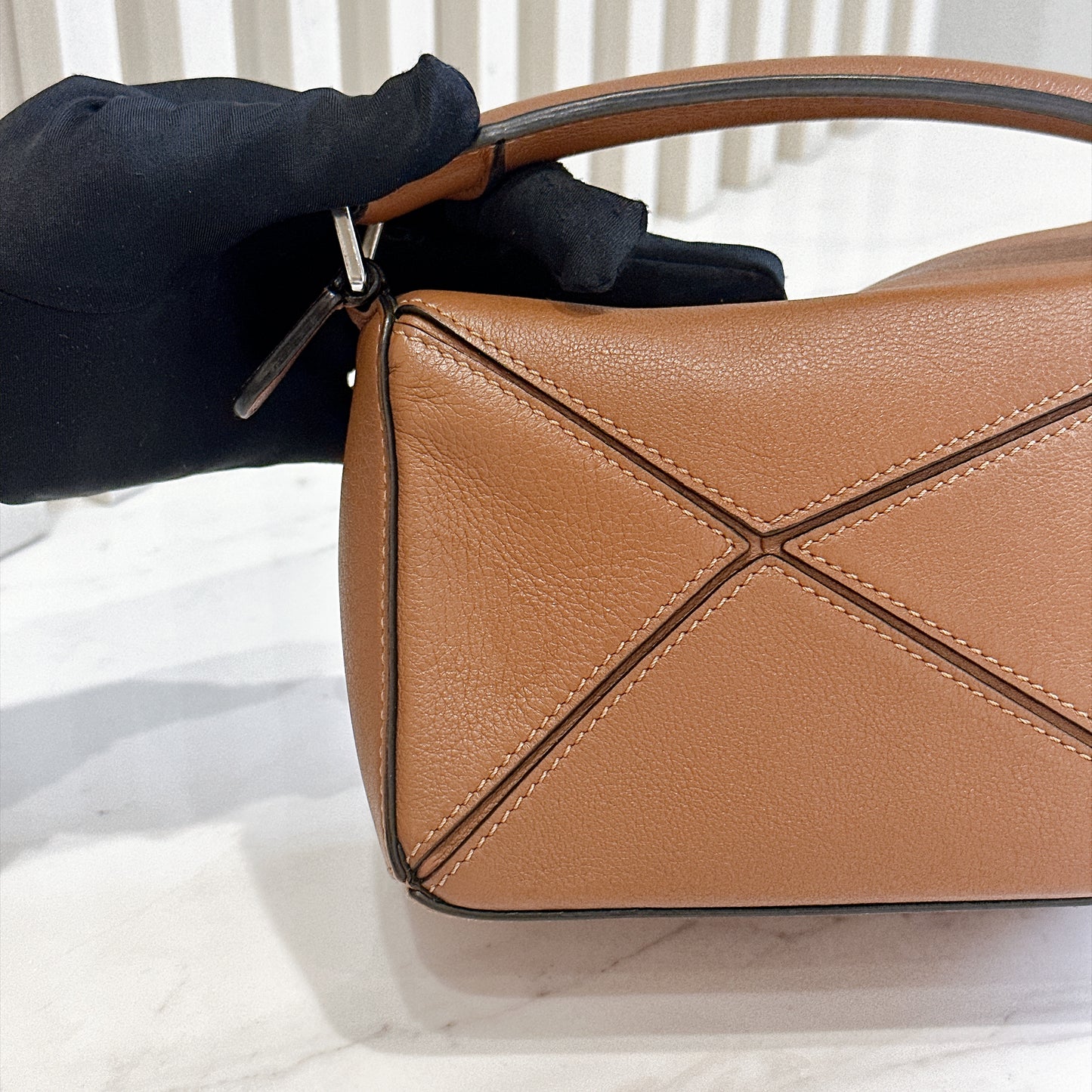 Loewe Mini Puzzle in Tan