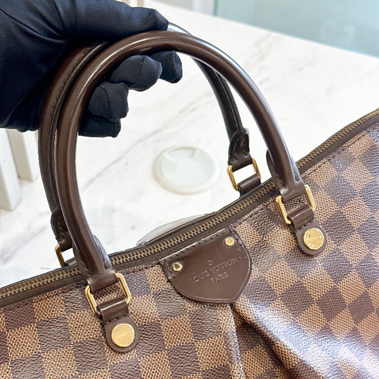 LV Damier Ebene Siena PM