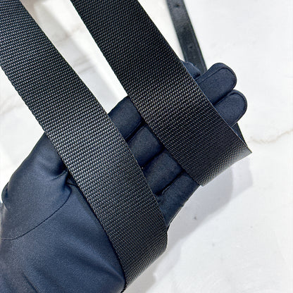 Prada Black Nylon and Leather Backpack