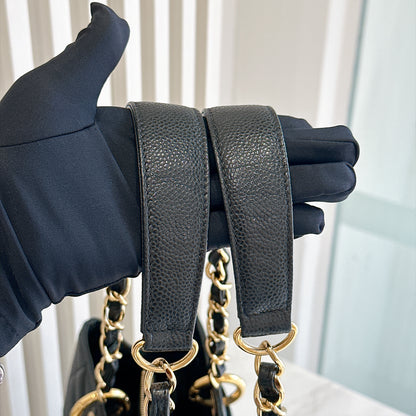 Chanel GST in Black Caviar GHW