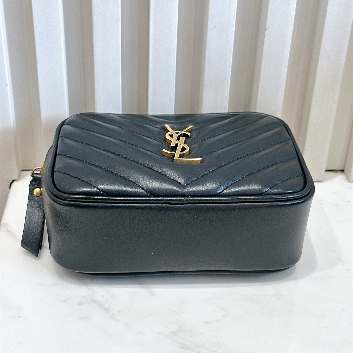 YSL Lou Belt Bag In Black GHW
