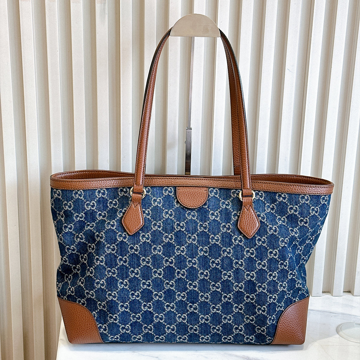 Gucci Ophidia Denim Tote Bag