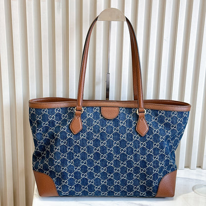 Gucci Ophidia Denim Tote Bag