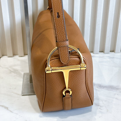 Gucci Half Horsebit Medium Bag Brown
