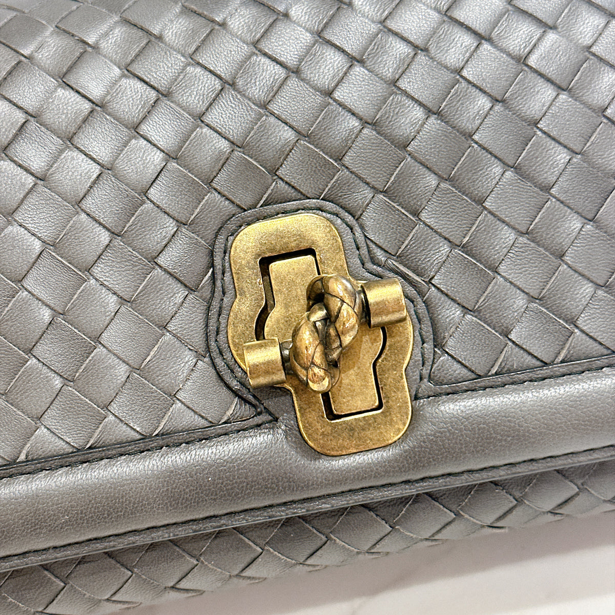 Bottega Veneta Intrecciato Olimpia Knot Shoulder Bag