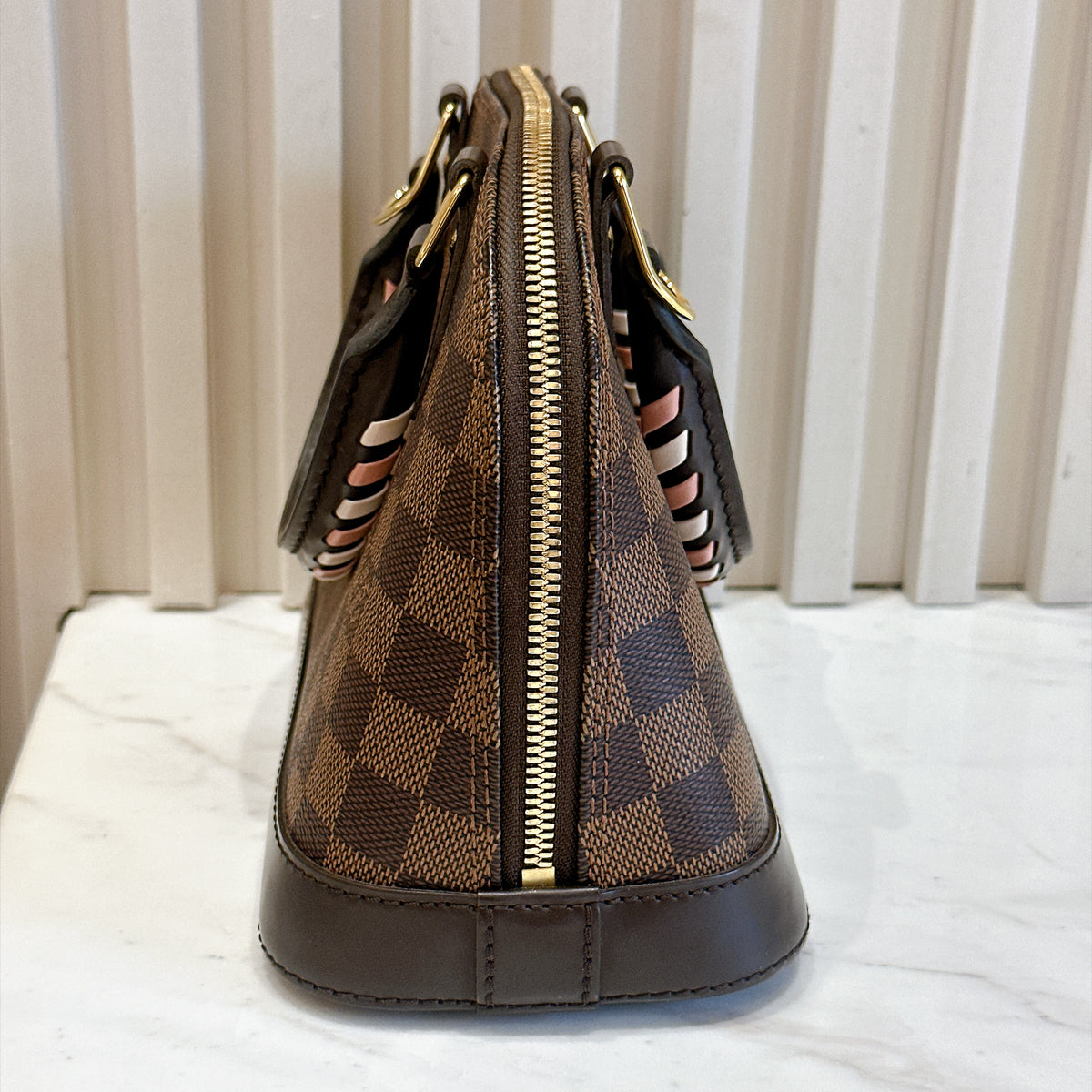 LV Alma BB Damier Ebene Braided