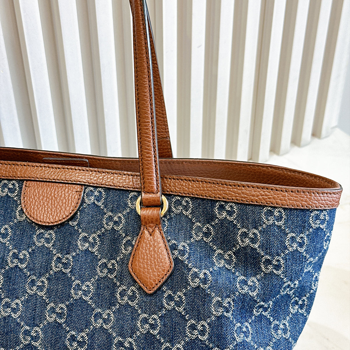 Gucci Ophidia Denim Tote Bag