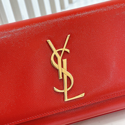 YSL Red Monogram Classic Cassandre Clutch