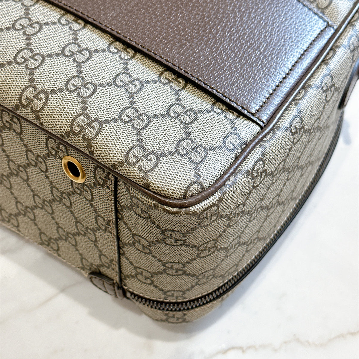 Gucci Web Savoy Shoes Case in GG Supreme