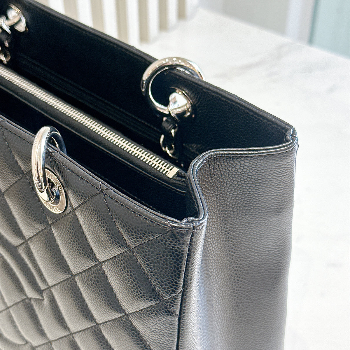 Chanel GST in Black Caviar SHW