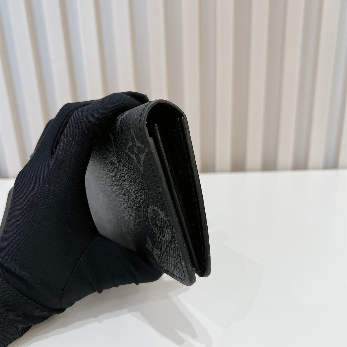 LV Brazza Wallet in Monogram Eclipse
