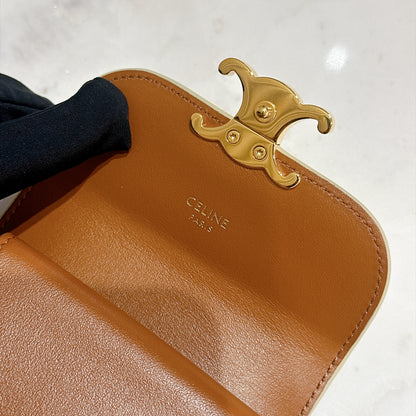 Celine Small Flap Wallet in Grege