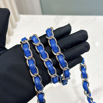 Chanel Jumbo In Blue Chevron Caviar SHW