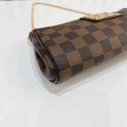 LV Damier Ebene Eva Clutch