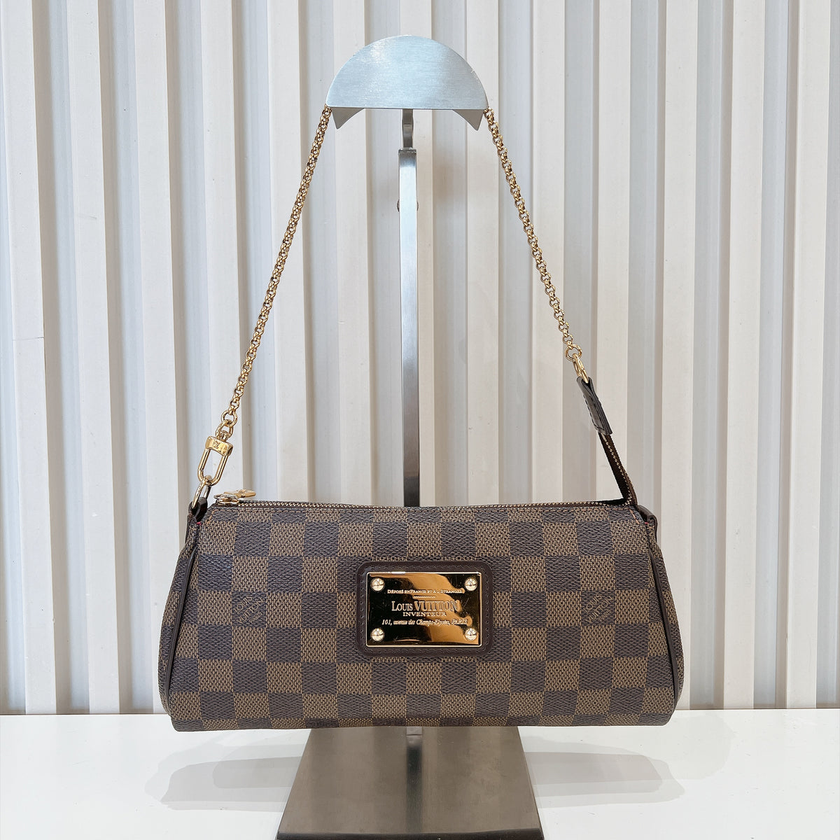 LV Damier Ebene Eva Clutch