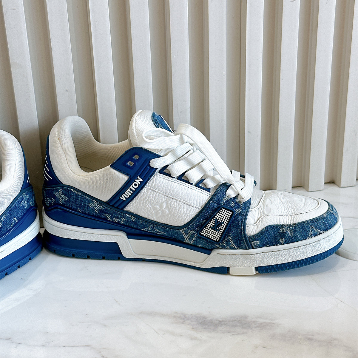LV Trainer Sneakers in Blue