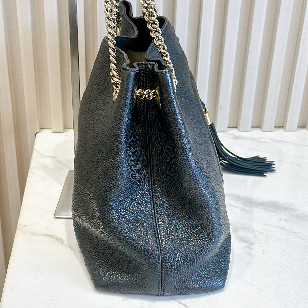 Gucci Soho Chain Shoulder Bag in Black