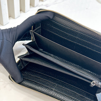 Gucci Soho Long Wallet in Black