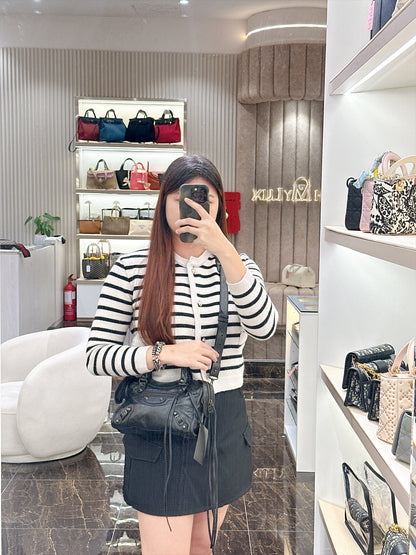 Balenciaga Le City Mini In Black Arena Lambskin