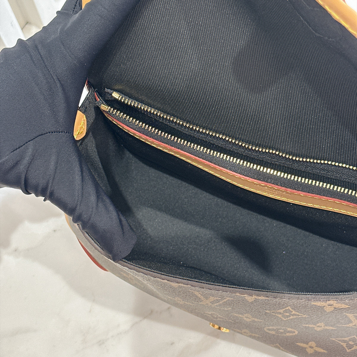 LV Monogram Diane with Black Strap