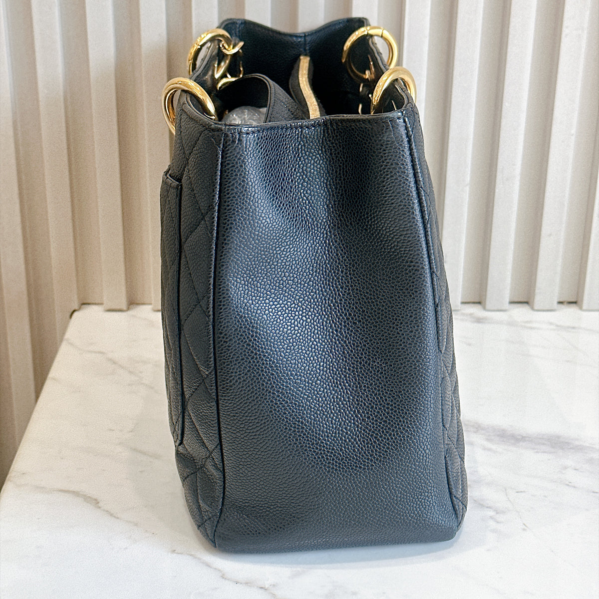 Chanel GST in Black Caviar GHW