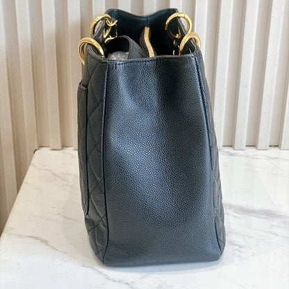 Chanel GST in Black Caviar GHW