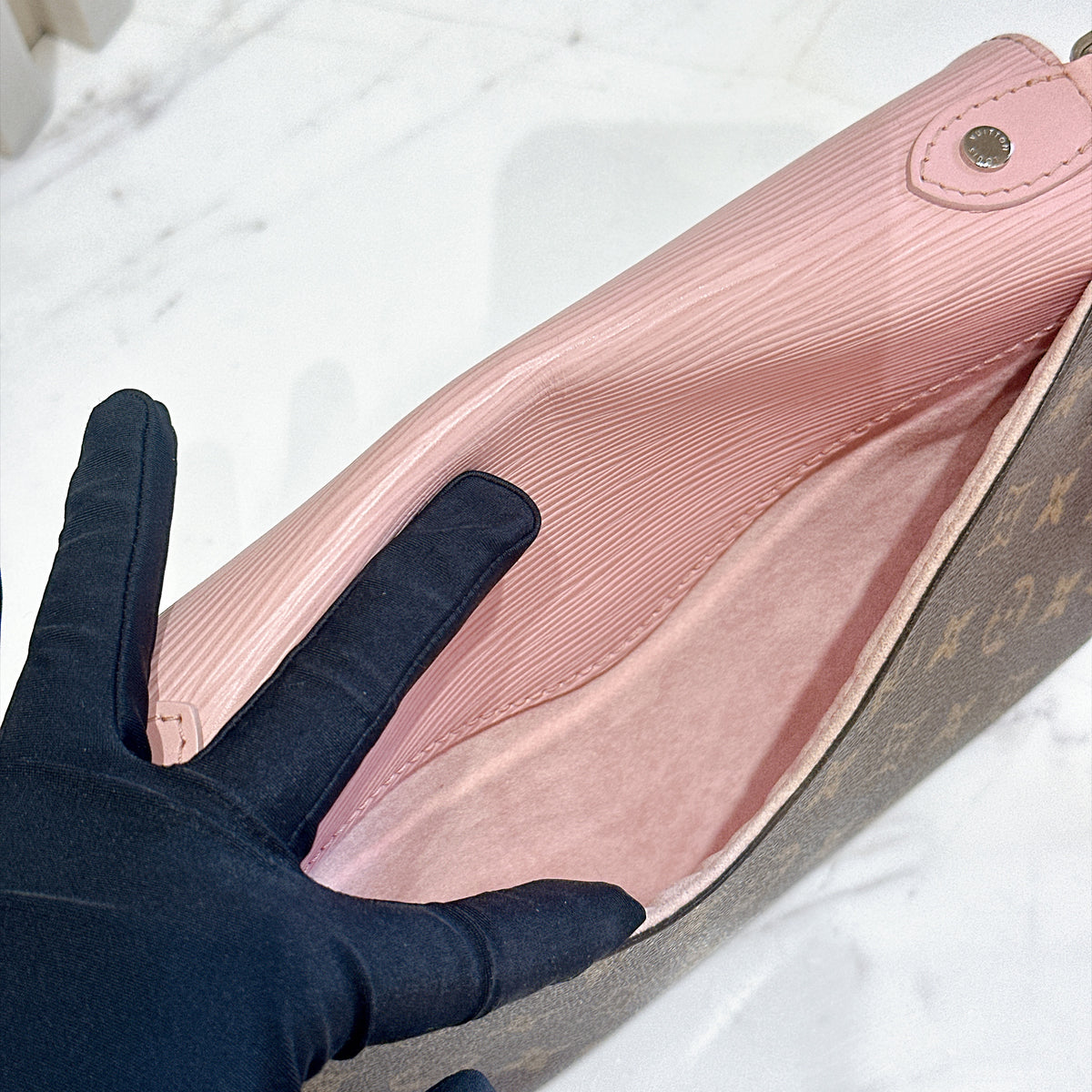 LV Epi Saint Michel Pink Shoulder Bag