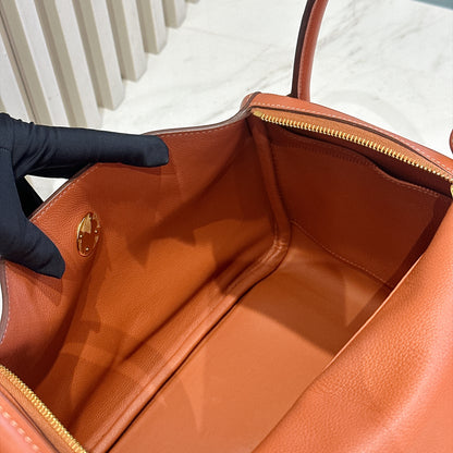 Hermes Lindy 30 Evercolour Blush GHW