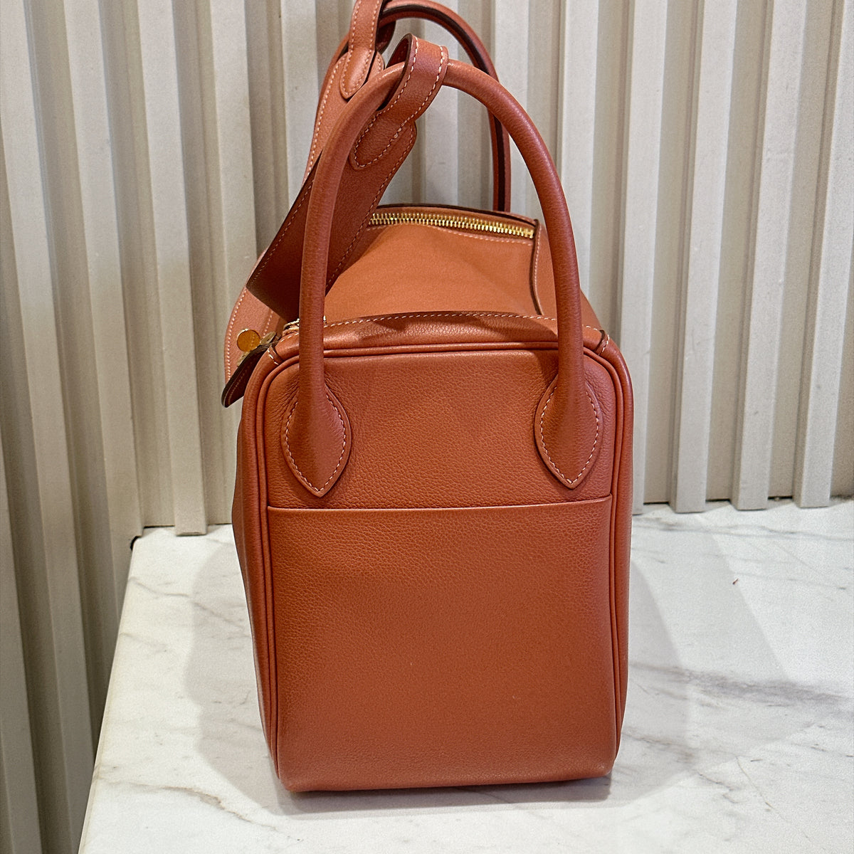 Hermes Lindy 30 Evercolour Blush GHW