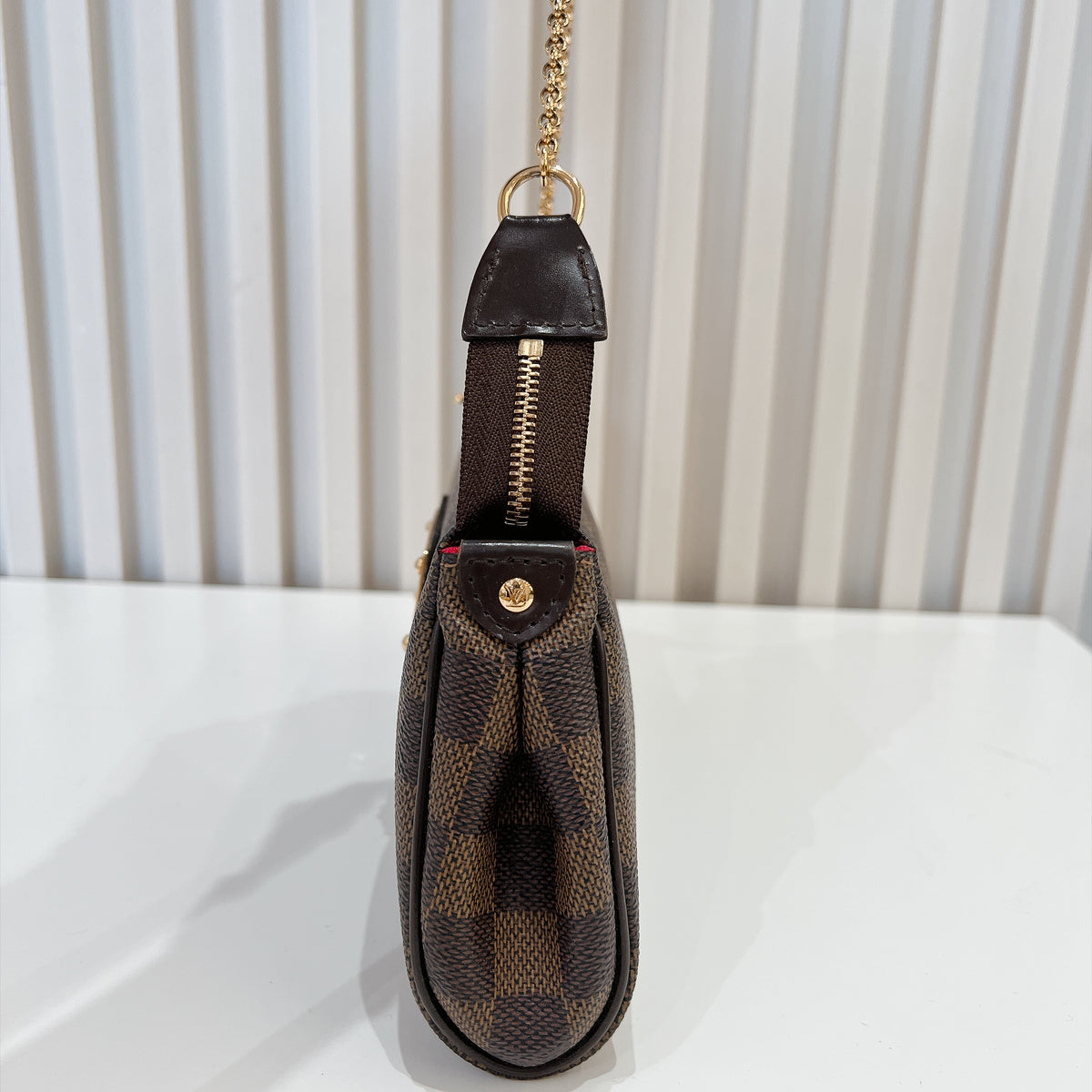 LV Damier Ebene Eva Clutch